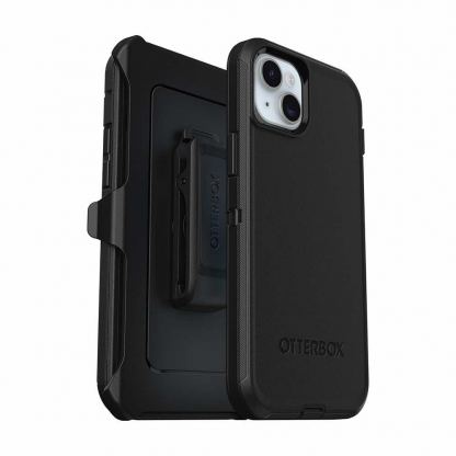 Otterbox Defender Case - изключителна защита за iPhone 15 Plus, iPhone 14 Plus (черен)